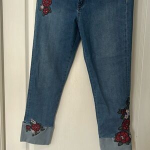 NWT joseph ribkoff cropped jeans size 14